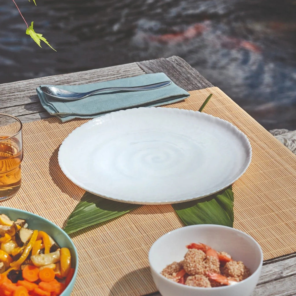 Ammonite - 6 Dinner Plates - Extra-Resistant Opal Glass - White - 26cm - Luminarc