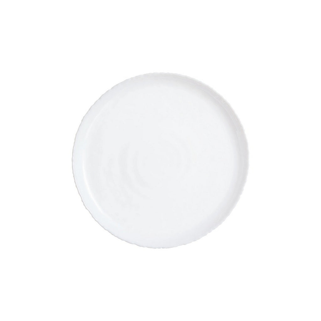 Ammonite - 6 Dessert Plates - Extra-Resistant Opal Glass - White - 19cm - Luminarc