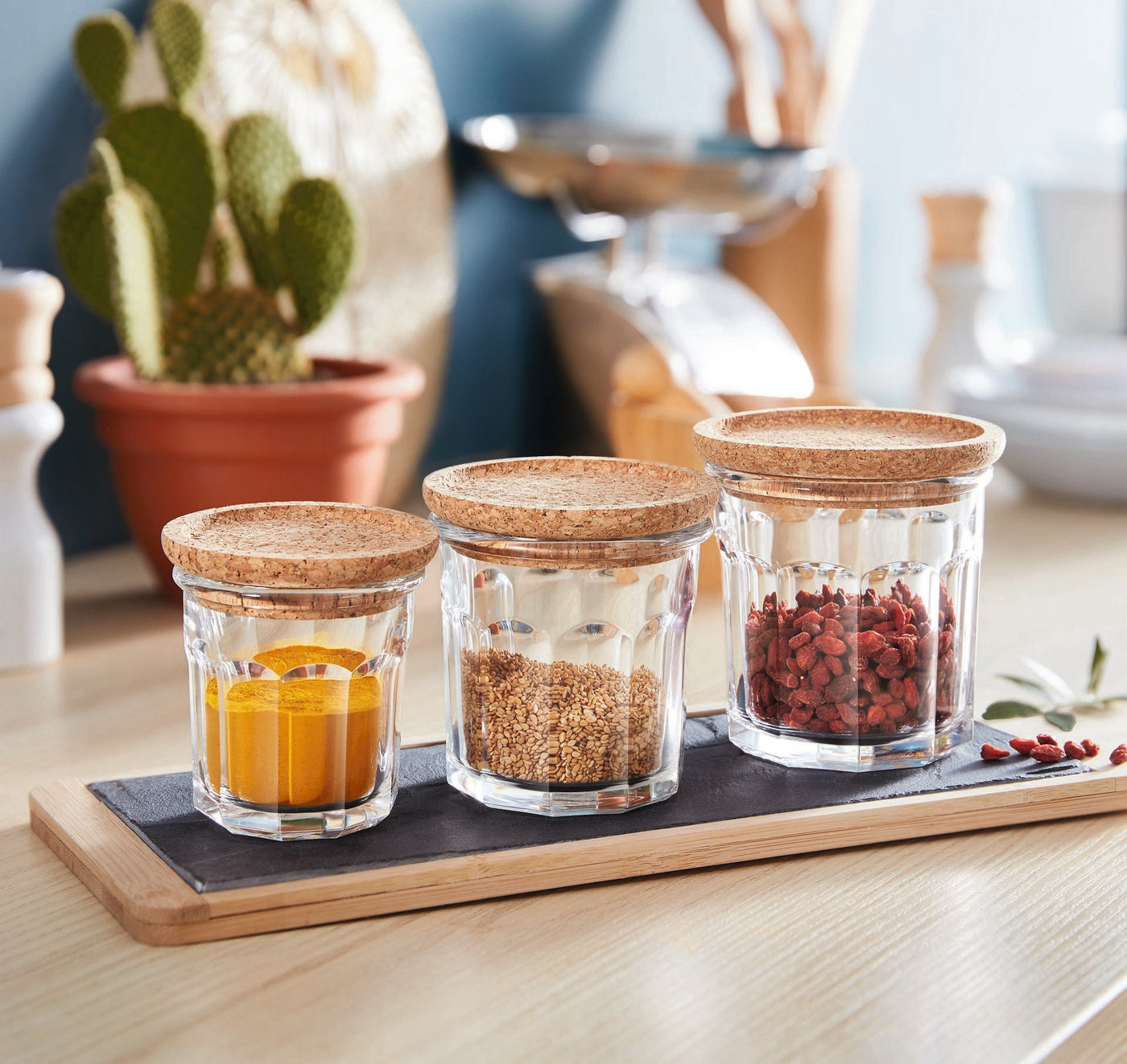 Storing Box Cork - 2 Pots - 18Cl - Luminarc