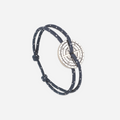 Grésil Bracelet - Speckled Navy Blue and White