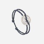 Grésil Bracelet - Speckled Navy Blue and White