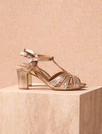 Apolline Heeled Sandals - Gold - Women