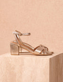 Léonore Heeled Sandals - Gold - Women