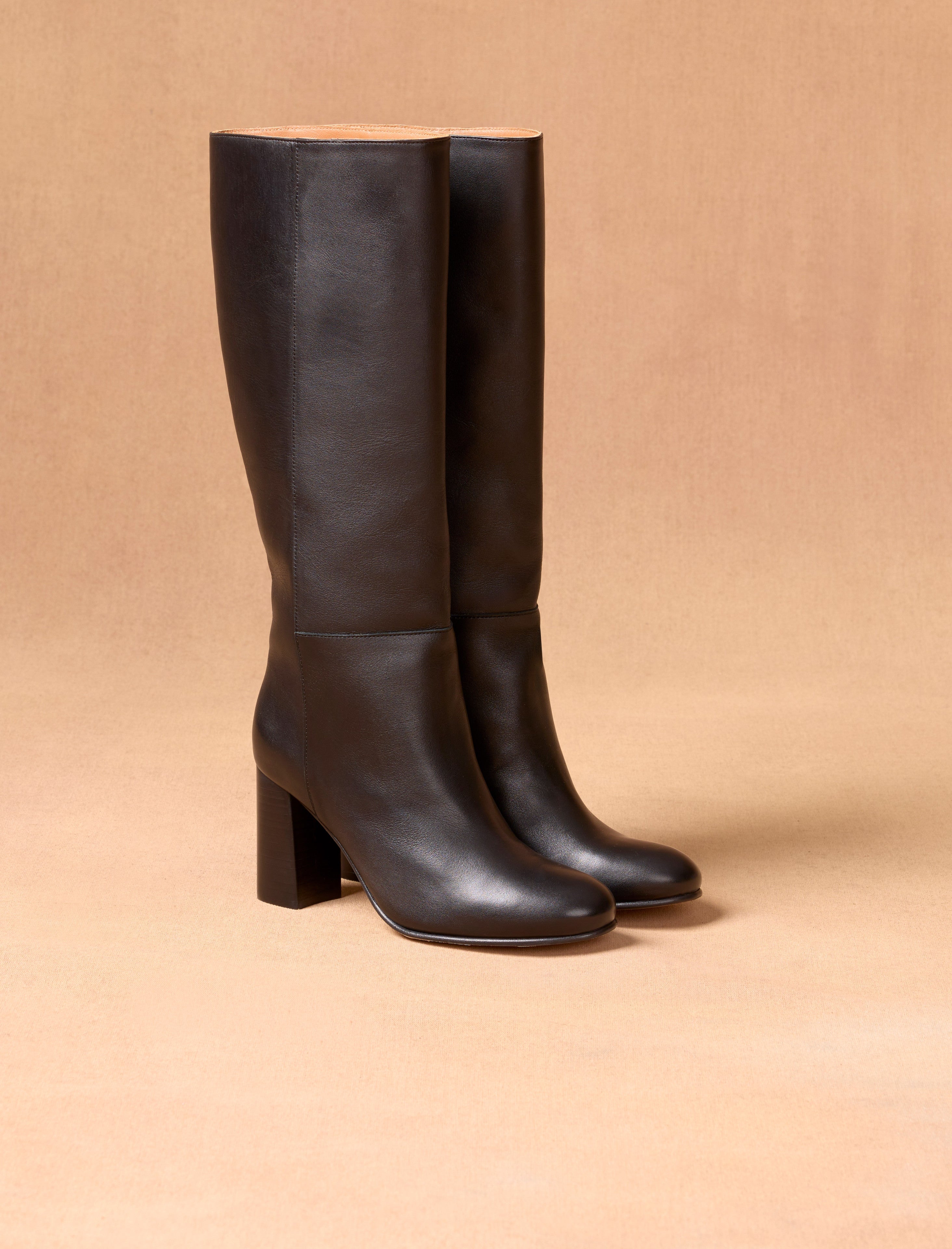 Bottes À Talon Nora - Noir - Femme