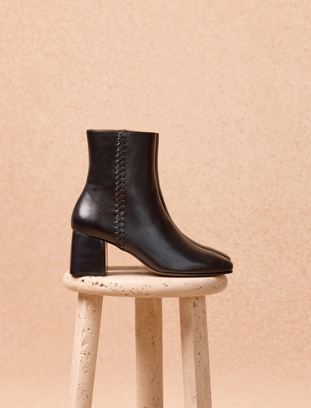 Sarah Heeled Ankle Boots - Black - Women