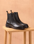 Romane Ankle Boots - Grained Black - Women