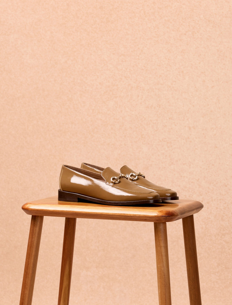 Joséphine Loafers - Olive Patent - Women