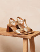 Carla Heeled Sandals - Gold - Women