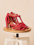 Sandales À Talon Carmen - Framboise - Femme