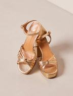 Clémentine Heeled Sandals - Gold - Women