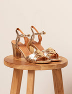 Enola Heeled Sandals - Gold - Women