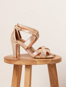 Sandalias Tacón Grace - Dorado - Mujer