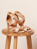 Sandales À Talon Grâce - Doré - Femme