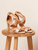 Sandalias Tacón Grace - Dorado - Mujer