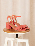 Sandales À Talon Léonore - Mandarine - Femme