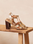 Noémie Heeled Sandals - Gold - Women