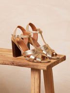 Noémie Heeled Sandals - Gold - Women