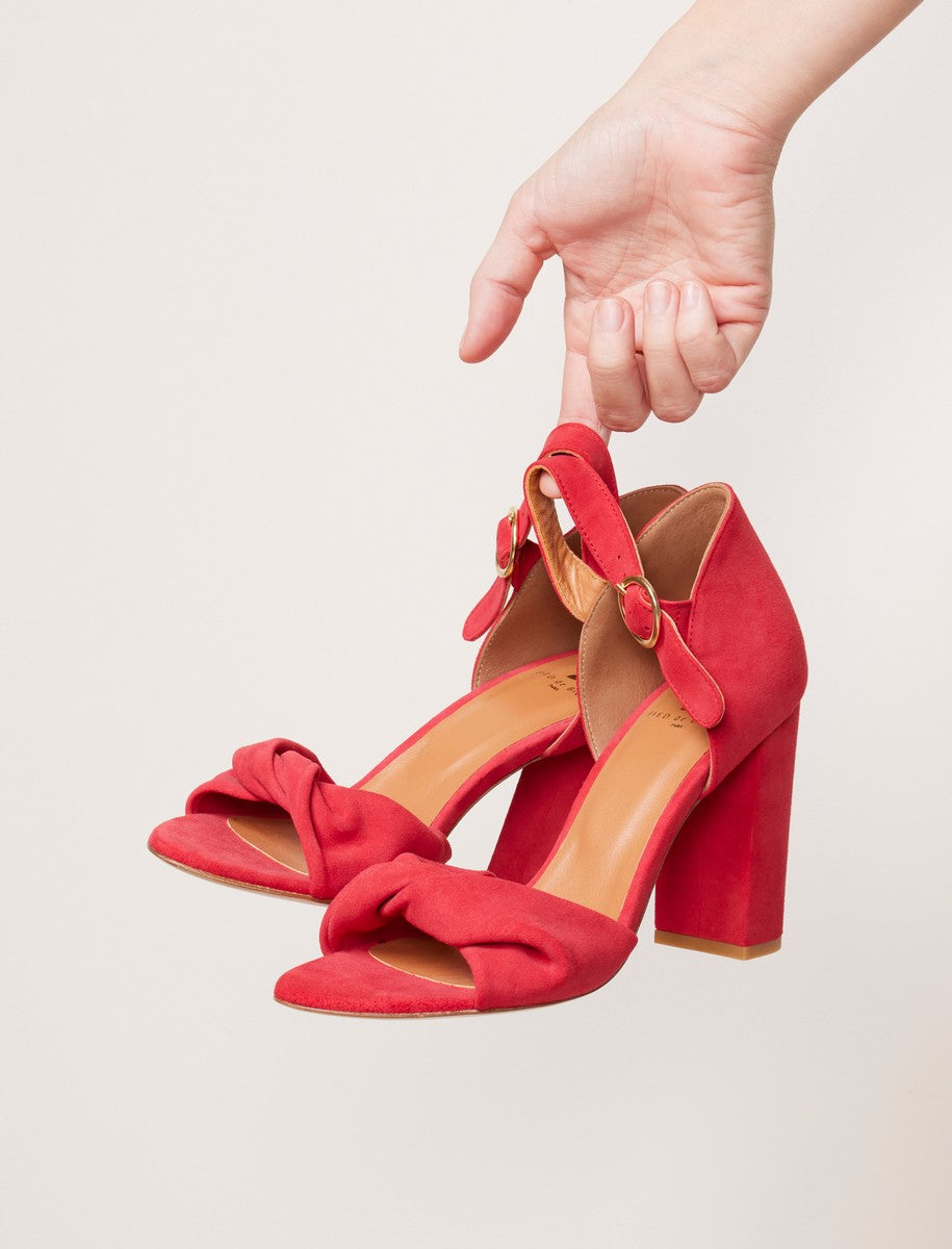 Sandales À Talon Pia - Framboise - Femme