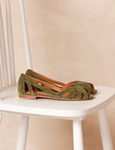 Hortensia Flat Sandals - Olive - Women