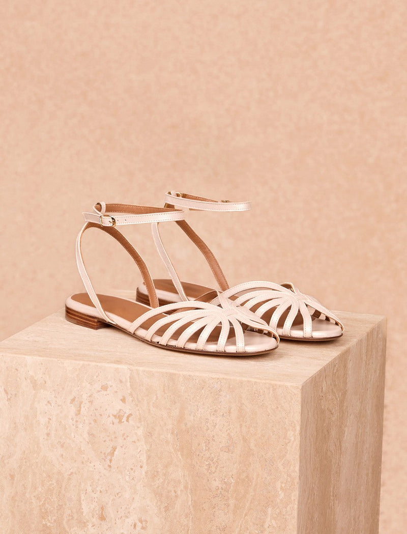 Sandalias planas Suzanne - Marfil - Mujer