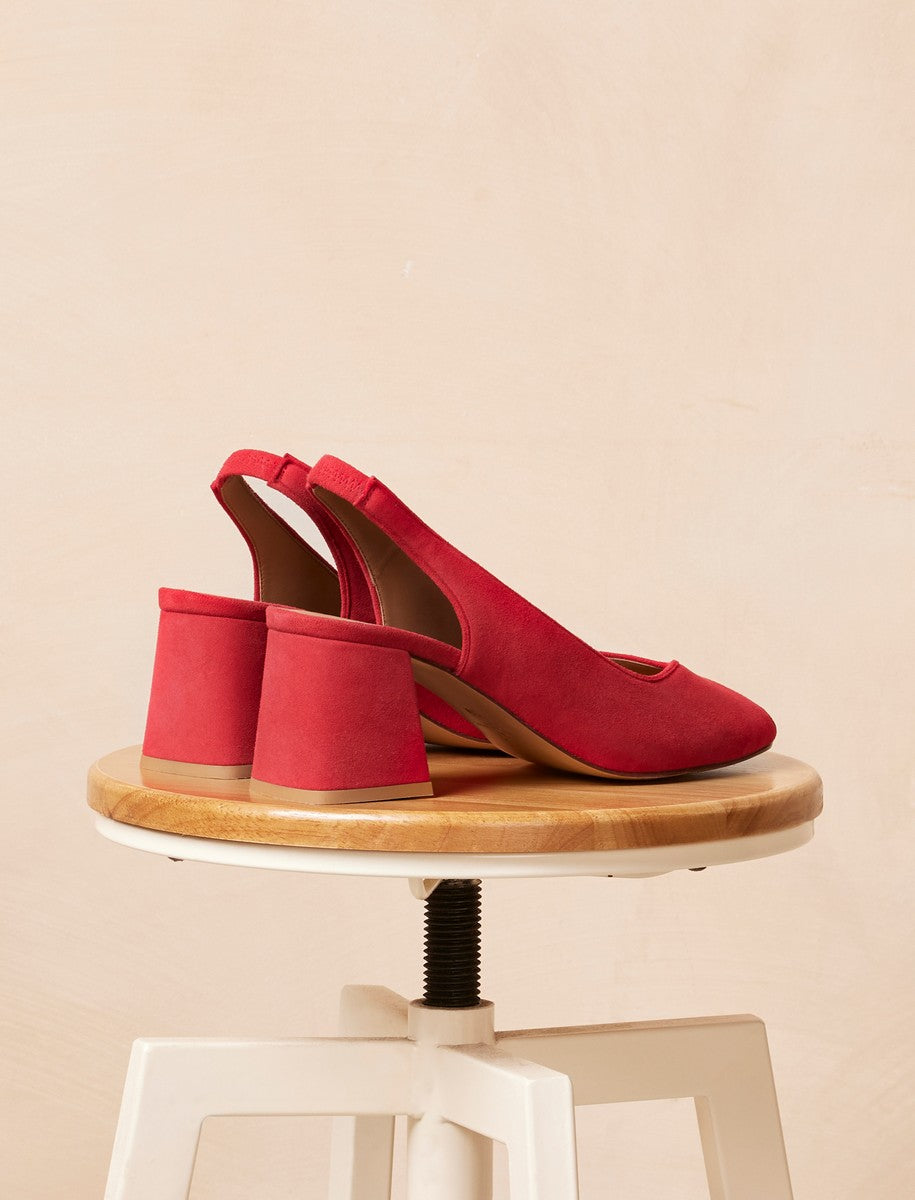 Iris Heeled Sandals - Raspberry - Women