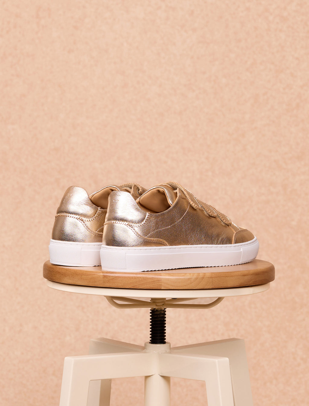 Alena Scratch Gold Hook-and-Loop Trainers - Women