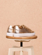 Alena Scratch Gold Hook-and-Loop Trainers - Women