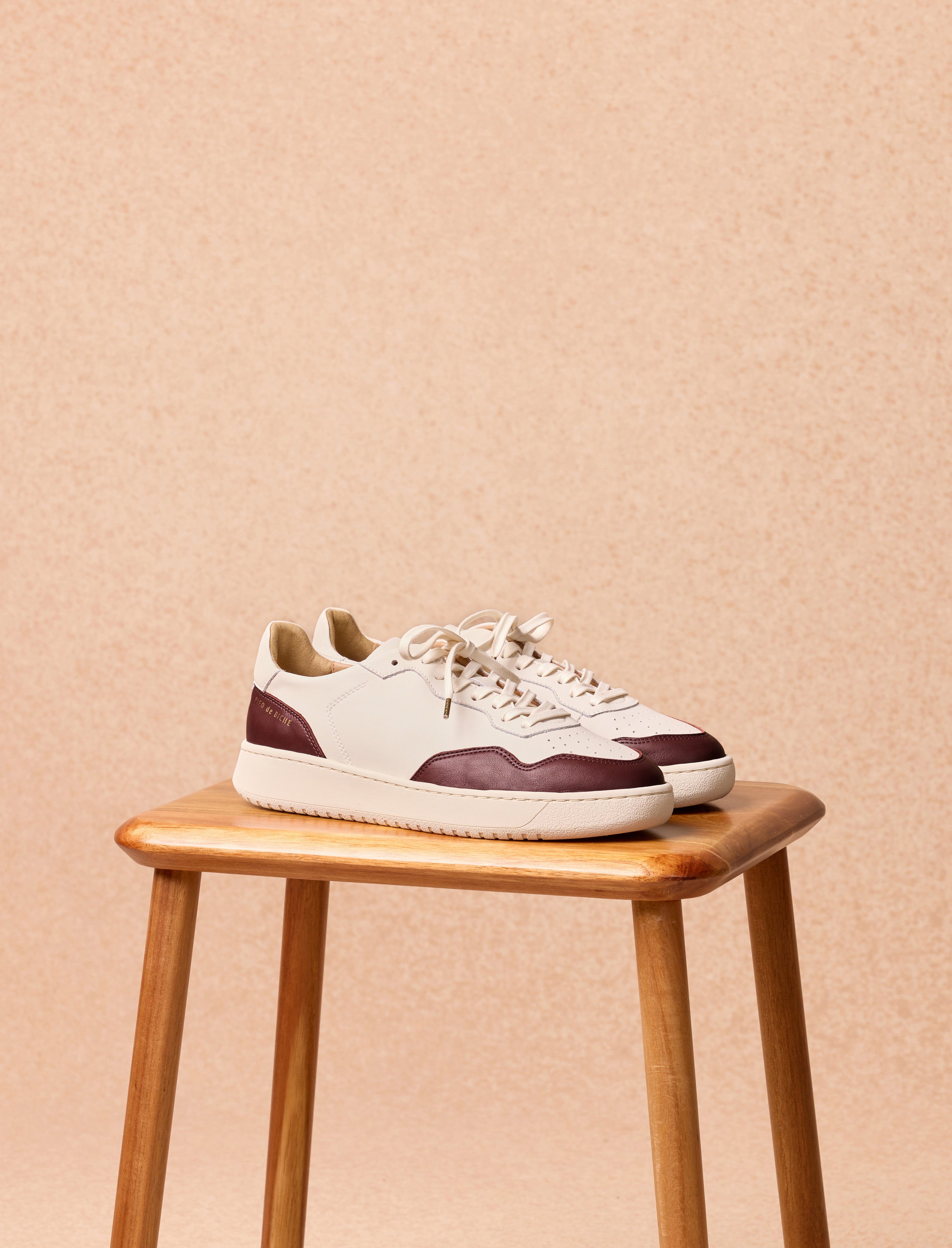 Sneakers À Lacets Edgard - Rouge Brique - Homme