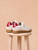 Zapatillas Sacha Charol Rojo Con Cordones - Mujer