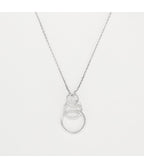 Pendentif "Trio Encerclé" - D0,10/20 - Or Blanc