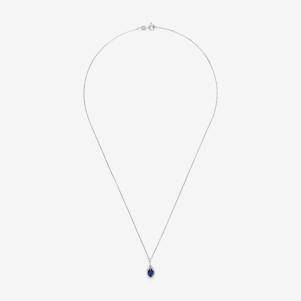 Colgante "Courtoisie" Diamante 0,0,09/24 Zafiro 0,6