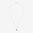 Pendentif "Courtoisie" Diamant 0,0,09/24 Saphir 0,6 - Or Blanc 375/1000