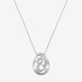 Pendentif "Kanagawa" - Or Blanc 375/1000