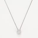 Pendentif "Mon Brillant" Diamants : 0,12/25 - Or Blanc 375/1000