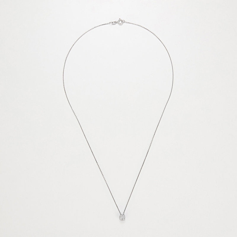 Pendentif "Mon Brillant" Diamants : 0,12/25 - Or Blanc