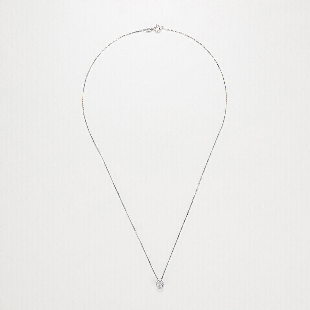 "Mon Brillant" pendant D: 0.12/25 - 375/1000 White Gold