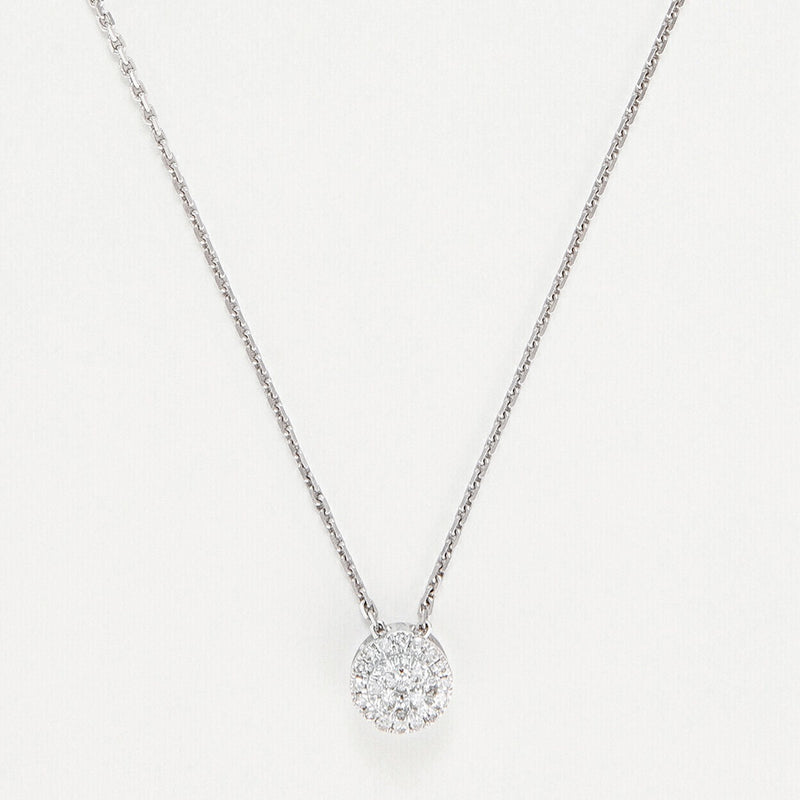 Pendentif "Mon Brillant" Diamants : 0,12/25 - Or Blanc