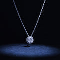 "Mon Brillant" pendant D: 0.12/25 - 375/1000 White Gold
