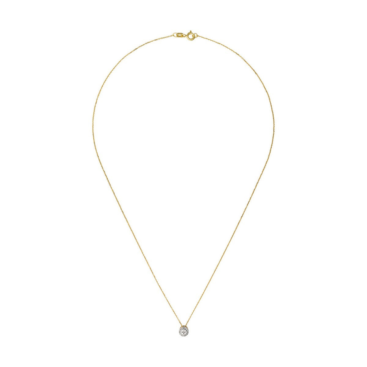 Colgante "Mon Brillant" Diamantes: 0,12/25 - Oro Amarillo