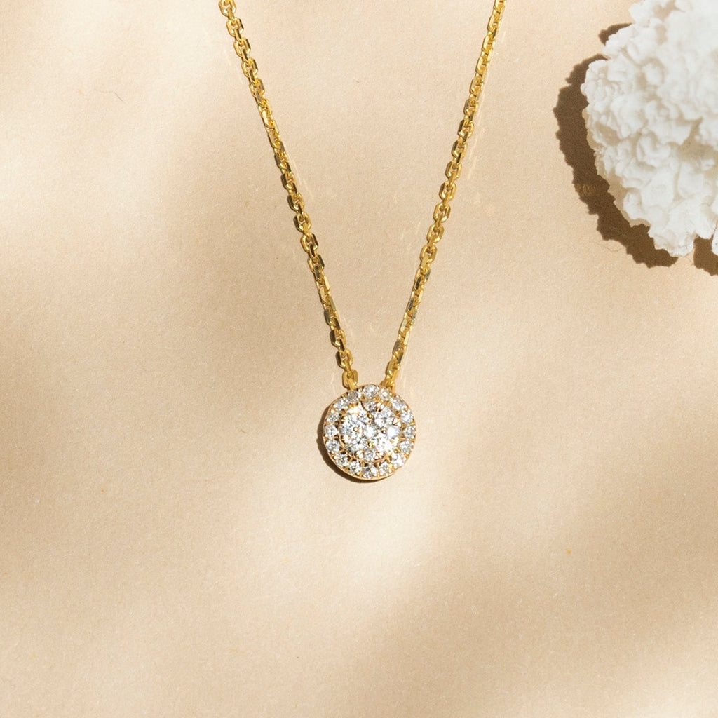 Colgante "Mon Brillant" Diamantes: 0,12/25 - Oro Amarillo
