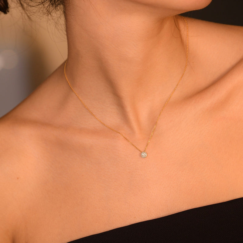 Pendentif "Mon Brillant" Diamants : 0,12/25 - Or Jaune 375/1000