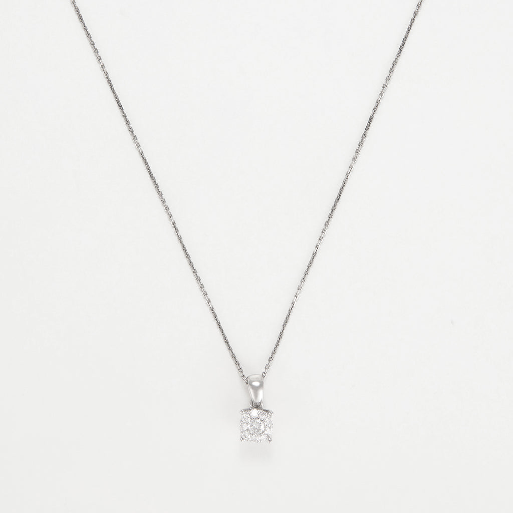 Pendentif "Brillant Lucia" Diamants: 0,27Ct/10