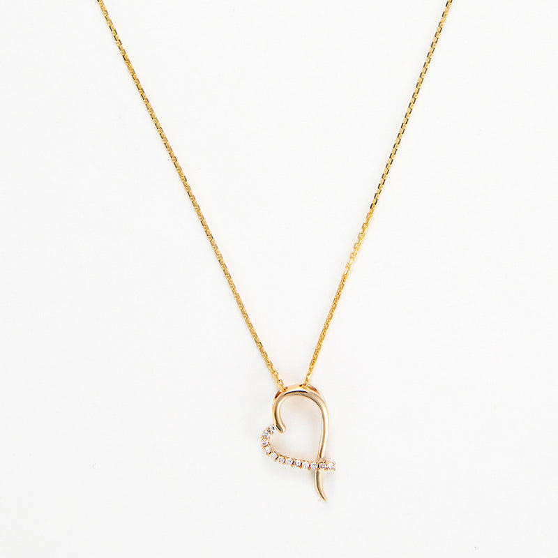 "Tender Heart" Pendant, Diamond 0.06/12