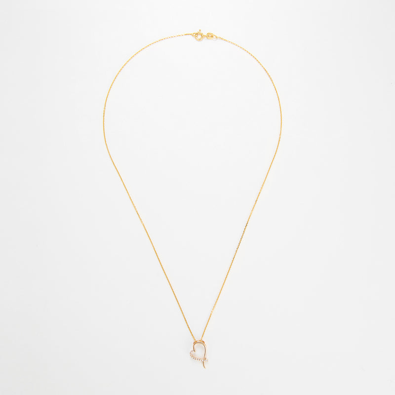 "Tender Heart" Pendant, Diamond 0.06/12