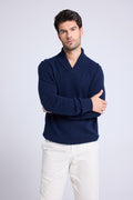 Jersey Cuello Esmoquin Pablo - Azul Marino