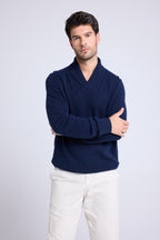 Jersey Cuello Esmoquin Pablo - Azul Marino