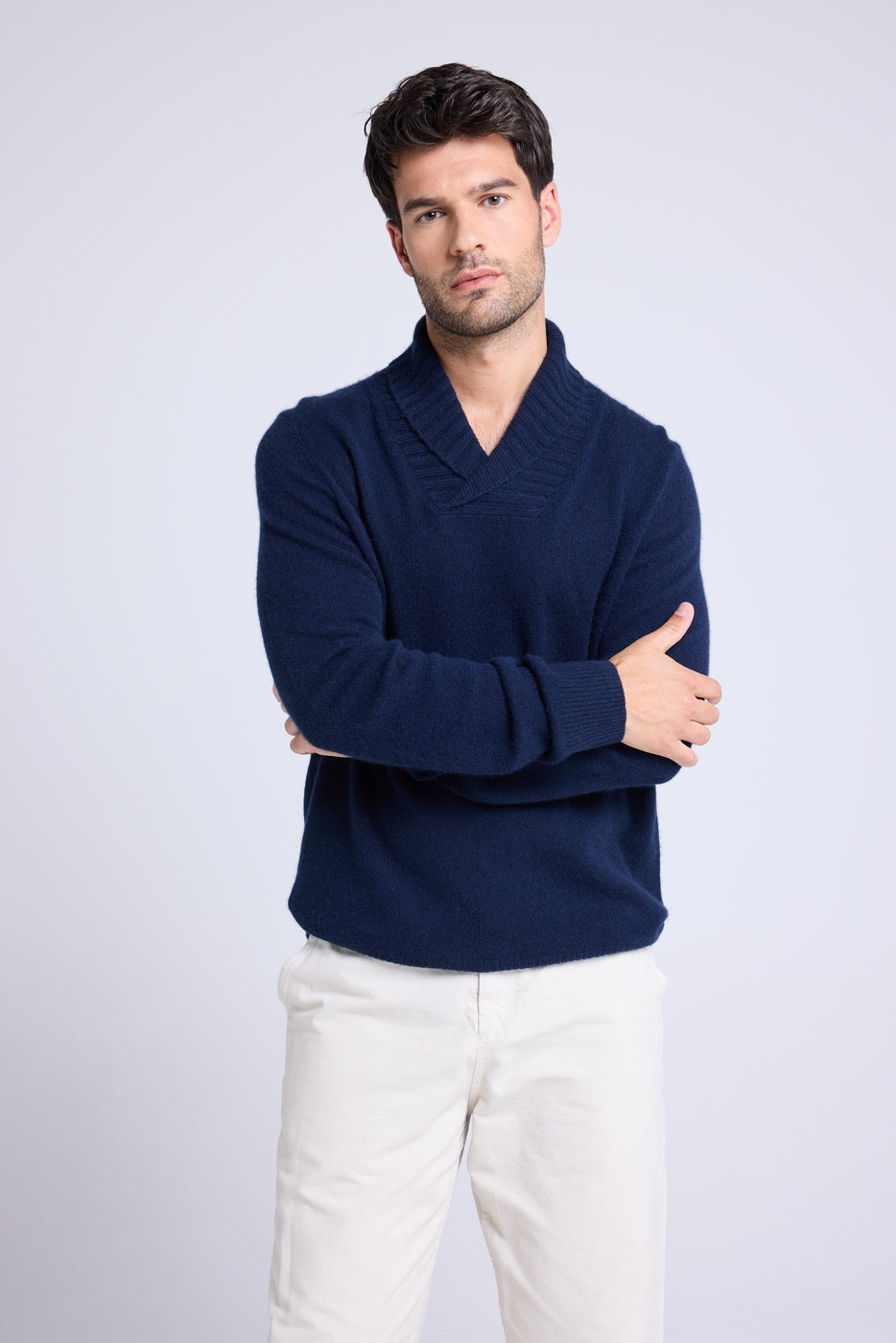 Jersey Cuello Esmoquin Pablo - Azul Marino