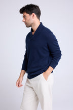 Jersey Cuello Esmoquin Pablo - Azul Marino