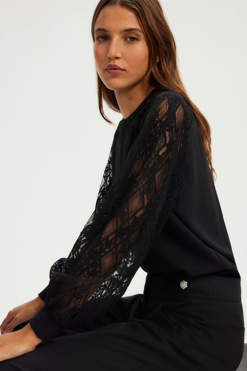 Top Brelle - Noir