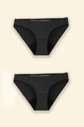 Pack of 2 Anna Lace Briefs Medium Flow - Black